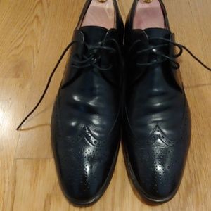 Geox black wingtips size 44 (US 11)
